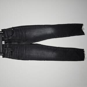 Preloved Edwin Women's Black/Bree Slim Straight Jeans Size 24